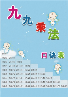九九乘法口诀表