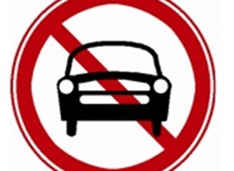 图中是禁止机动车驶入标志.